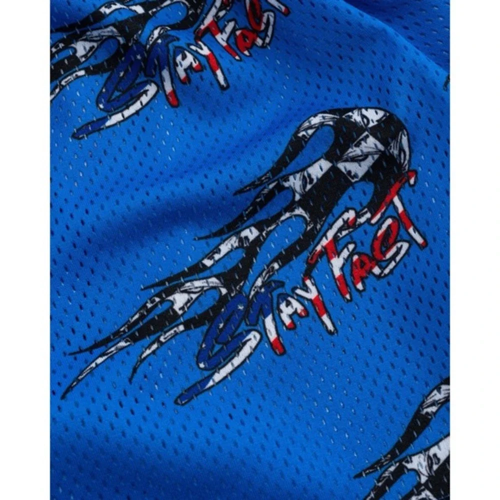 MEDIUM Eric Emanuel Matty Boy BLUE Mesh ✅❤️ SHIPS ASAP‎ BRAND NEW RARE
